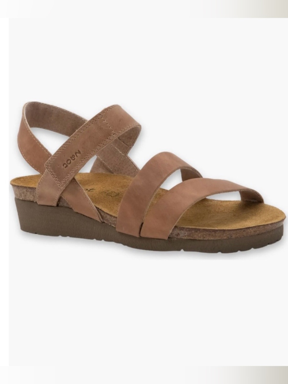 Naot Women’s Beautiful Mocha Brown Leather Strappy Sandals Size 42
